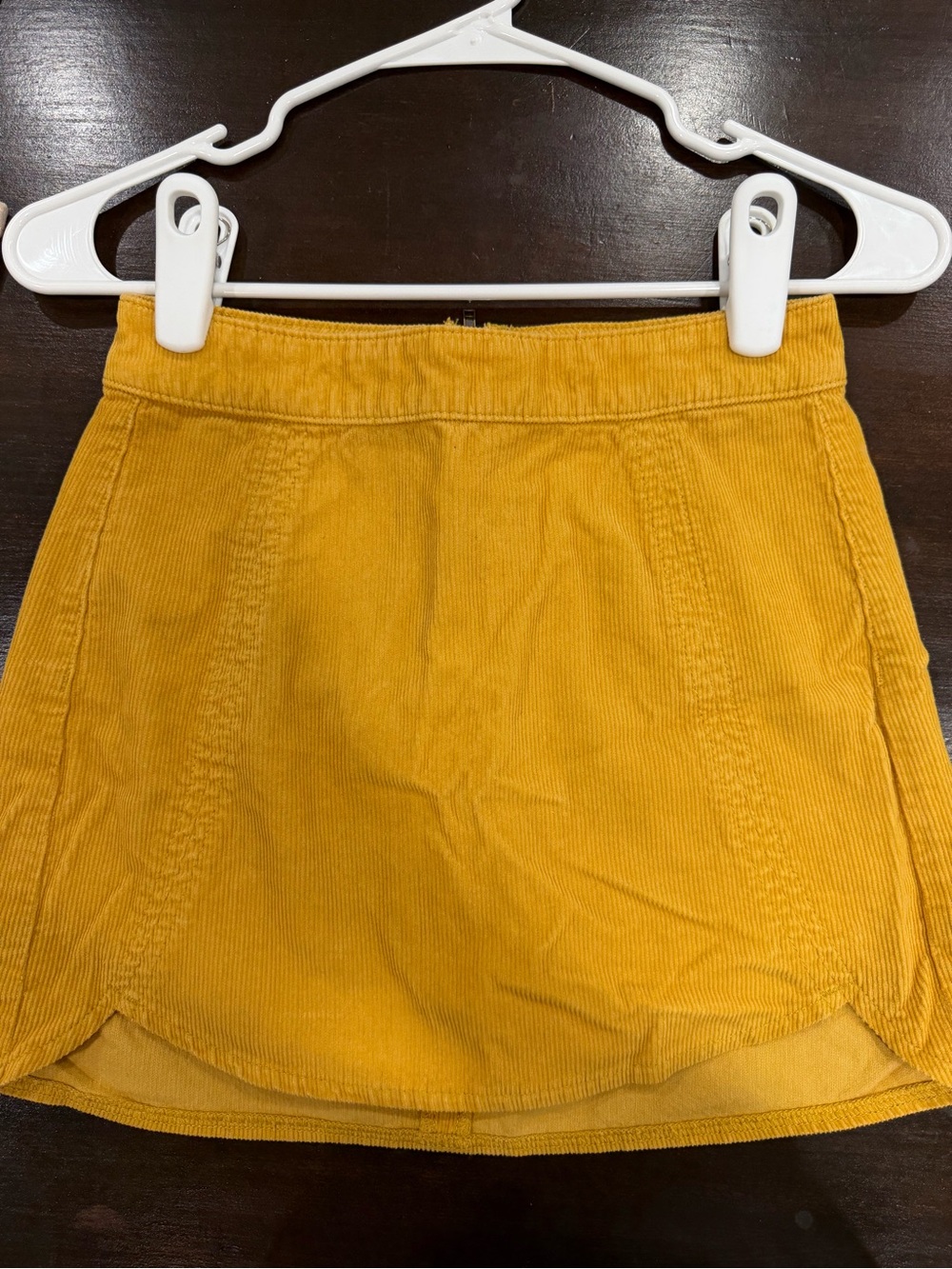PacSun Mustard Yellow Corduroy Mini Skirt